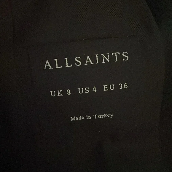 AllSaints Aiers Blazer in Black US 4 - Picture 2 of 16